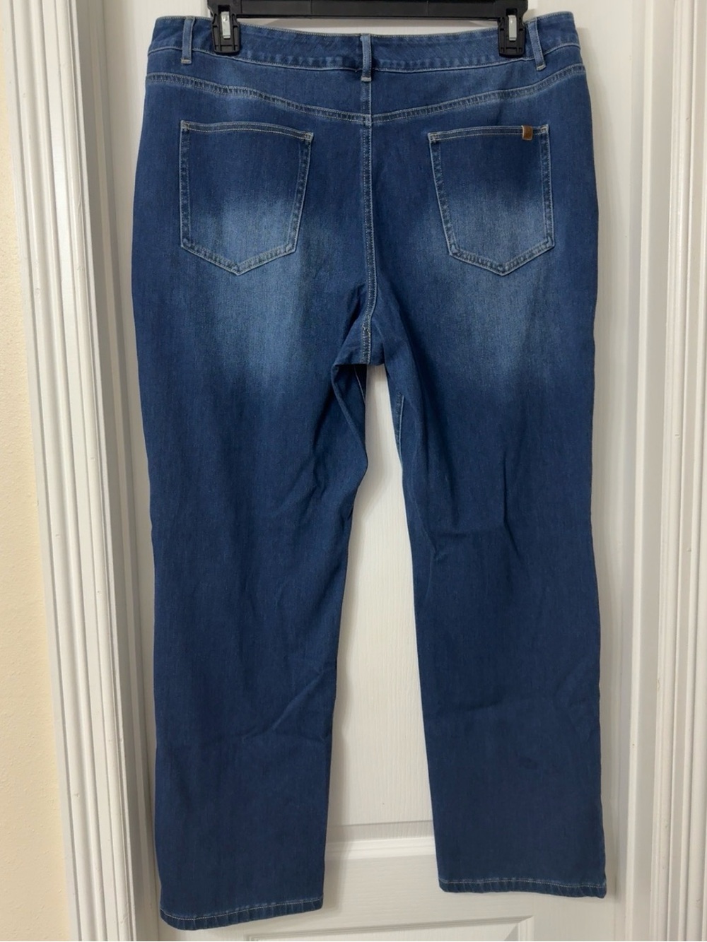 Halara Flex High Waisted Pockets Straight Leg Washed Casual Plus Size Jeans 1X - Picture 4 of 8